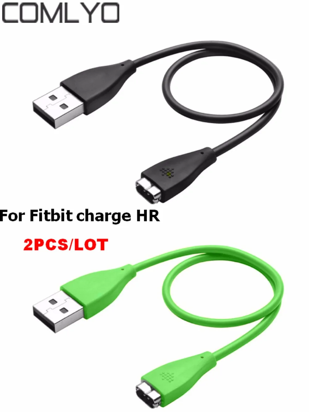 Зарядное устройство COMLYO 2 шт. USB 100 см кабель для зарядки шнур Fitbit Charge HR браслет