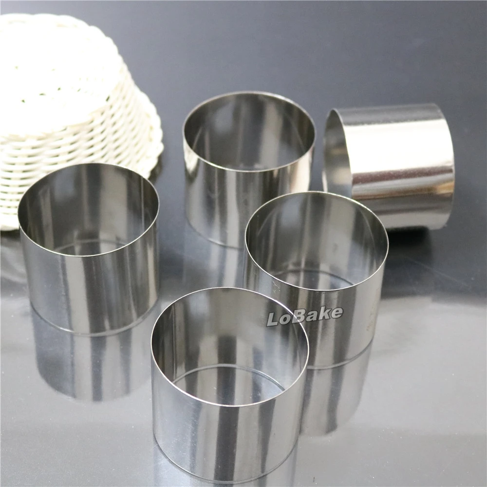 Кольцо сделай сам для выпечки 2 5 дюйма шт./лот|baking ring|stainless steel baking ringsmousse ring |