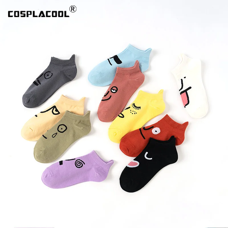 

Korean Style Women Funny Socks Creative Personality Calcetines Cartoon Skarpetki Meias Harajuku Ankle Socks Hipster Skarpety Sox