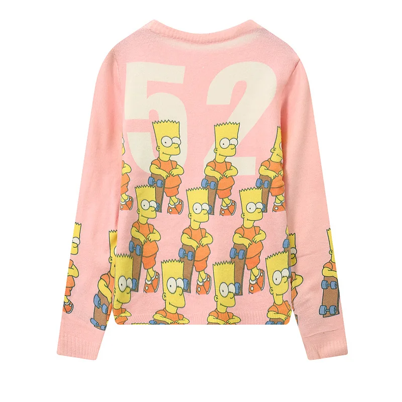 2018 Tide brand autumn and winter new Harajuku sweater women's long sleeve cardigan MY080 |