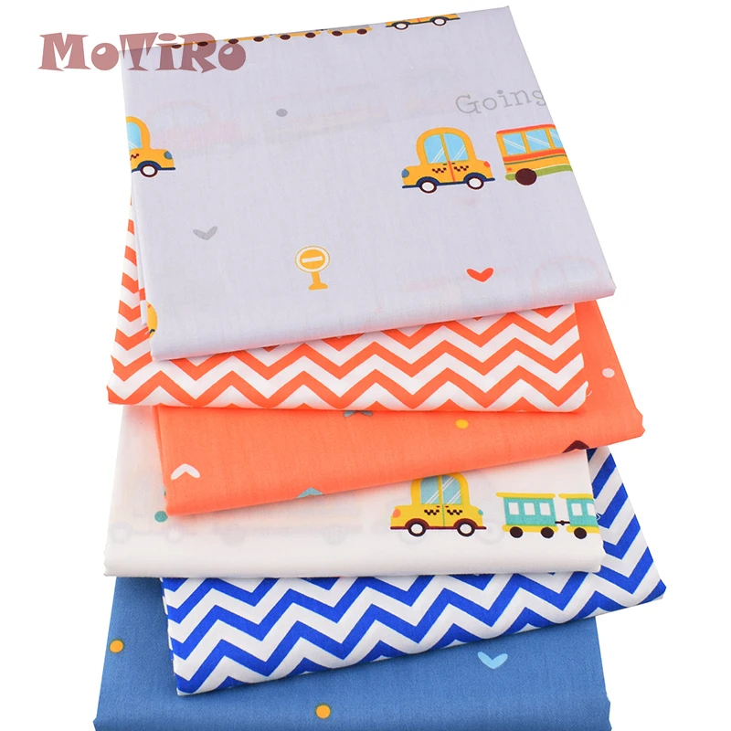 Printed Twill Cotton Fabric for DIY Sewing & Quilting Cute Cartoon Pattern Patchwork Quilt Bundle Material Child | Дом и сад