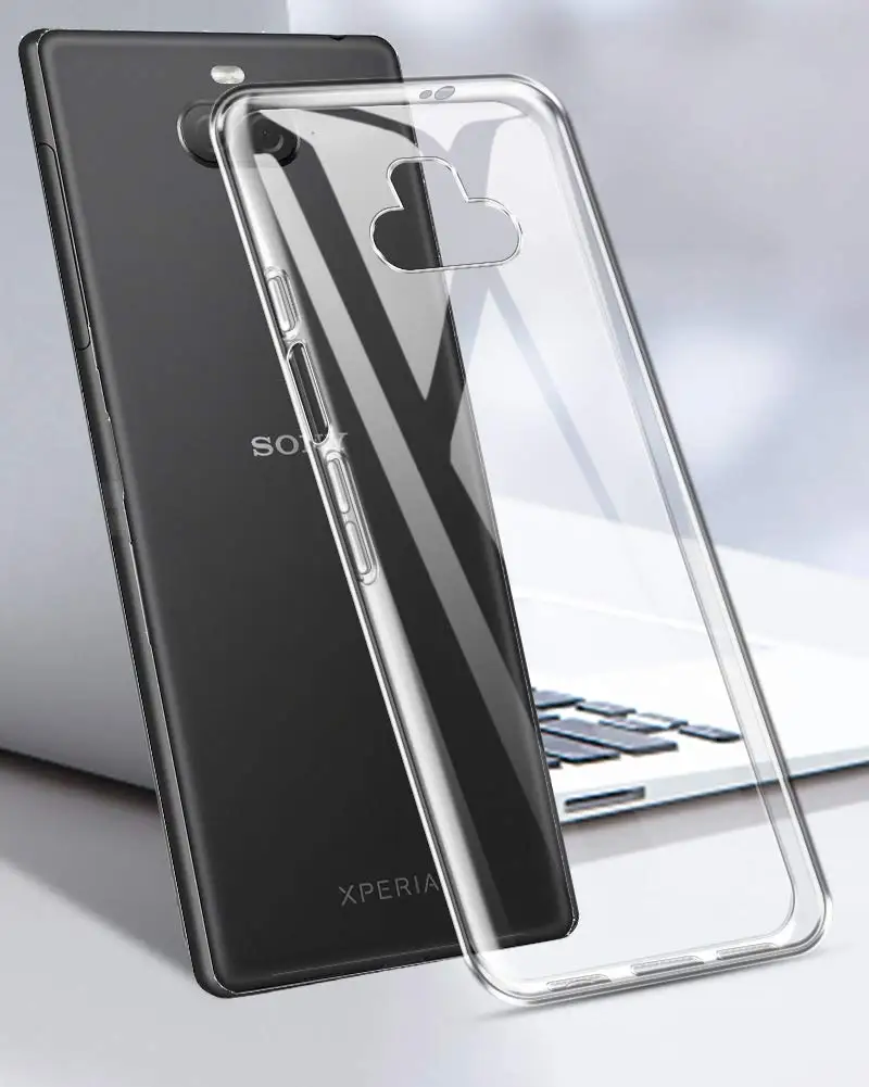 Ультратонкий прозрачный силиконовый мягкий ТПУ защитный чехол для sony Xperia 1 10 Plus L1 L2 L3 XC X чехол для задней панели телефона - Цвет: Прозрачный