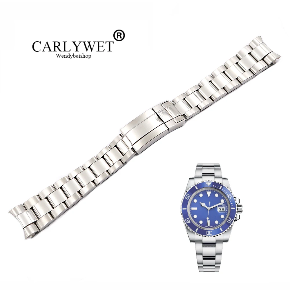 CARLYWET 20 дюймов 21 мм серебристый полированный 316L твердый браслет из нержавеющей