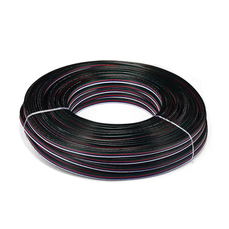 5 Pin удлинитель 100 м 18AWG разъем продлить провода для 5050 RGBW RGBWW светодиодный жесткой