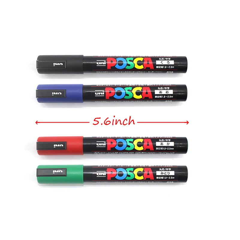 Uni Posca PC-3M 0,9-1,3 мм Краска Маркер ручка граффити на водной основе цветные маркеры перманентные маркер-краски канцелярские принадлежности