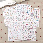 1 шт ультра-тонкий голубой цвет 3D нейл-арта Стикеры разноцветные Мультяшные животные клей Стикеры 3D Маникюр Стикеры Нейл-арт Декор обертывания