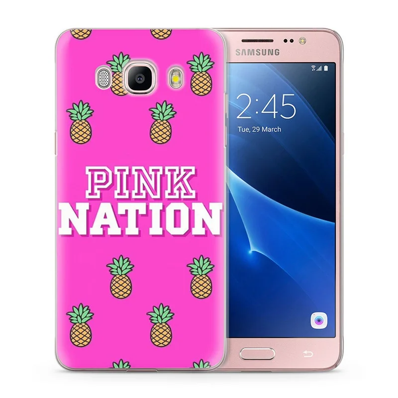 TPU Luxury For Funda Samsung Galaxy J7 2016 Case J710 J710F Cases Cover Design pink cartoon pattern Fundas W019 |