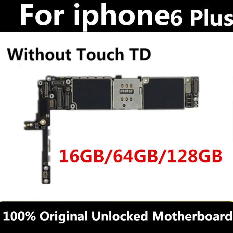 Заводская разблокированная материнская плата для iphone 6P 6plus 16GB 64GB 128GB IOS логическая