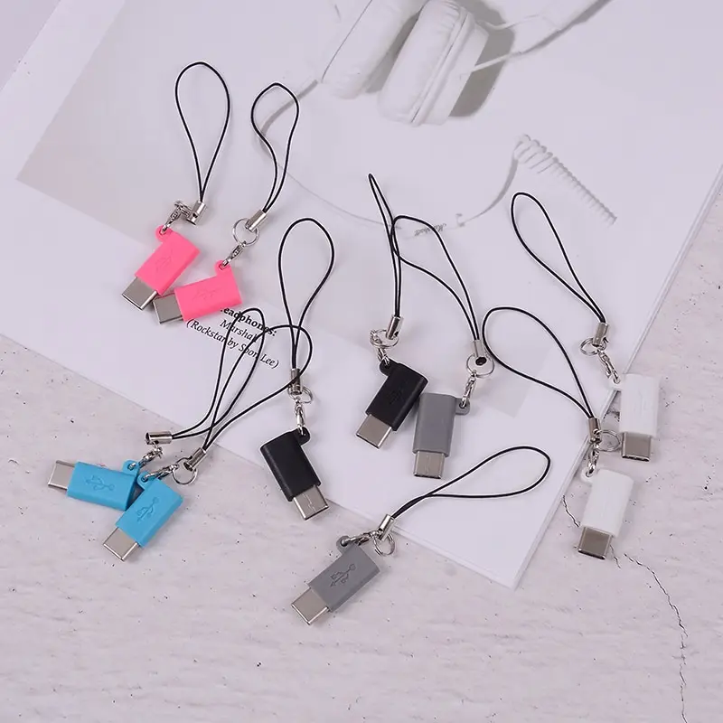 2 шт. Micro USB Женский к type C 3,1 штепсельный кабельный переходник зарядка и синхронизация данных USB конвертер для samsung S8/LG G5 G6