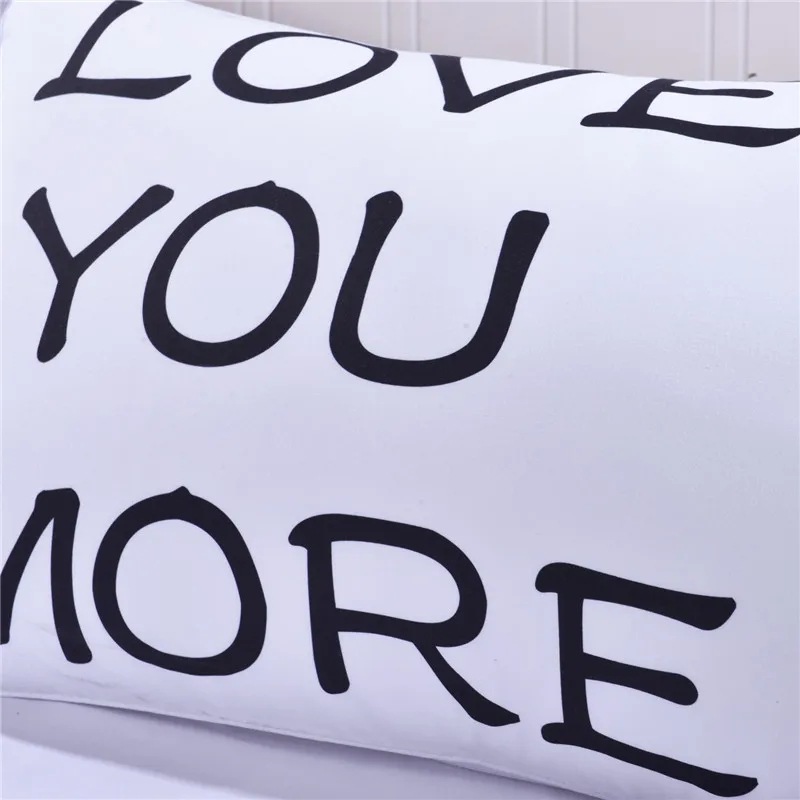 Чехол для подушки I LOVE YOU MORE подарок на Рождество романтику годовщину свадьбу День