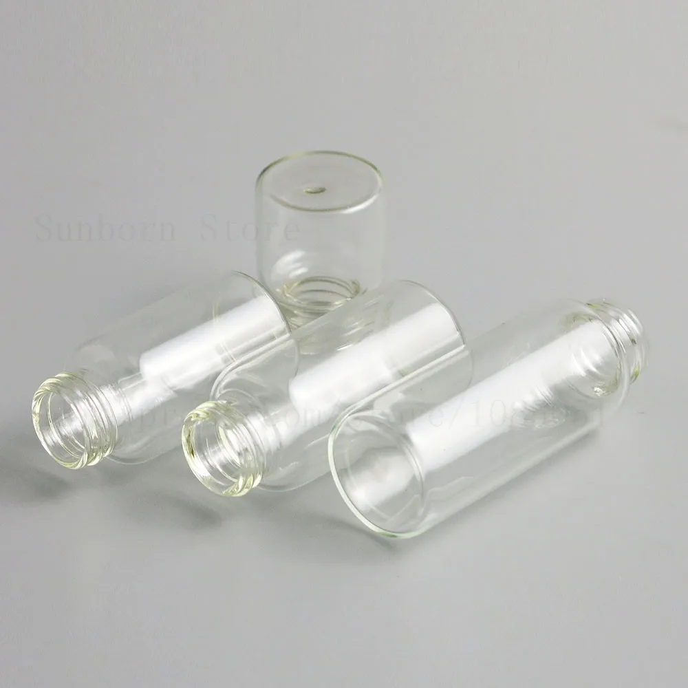 

Cosmetic Containers Empty Small Clear Glass Sample Bottle With Plastic Screw Black White Pink Cap 8ml 15ml 20ml 30ml 1oz 500pcs