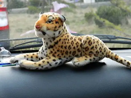

stuffed animal 26 cm leopard plush toy simulation doll great gift w520