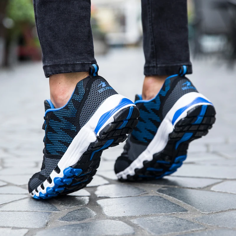 2019 мужские кроссовки уникальный дизайн обуви язычок дышащая Спортивная обувь