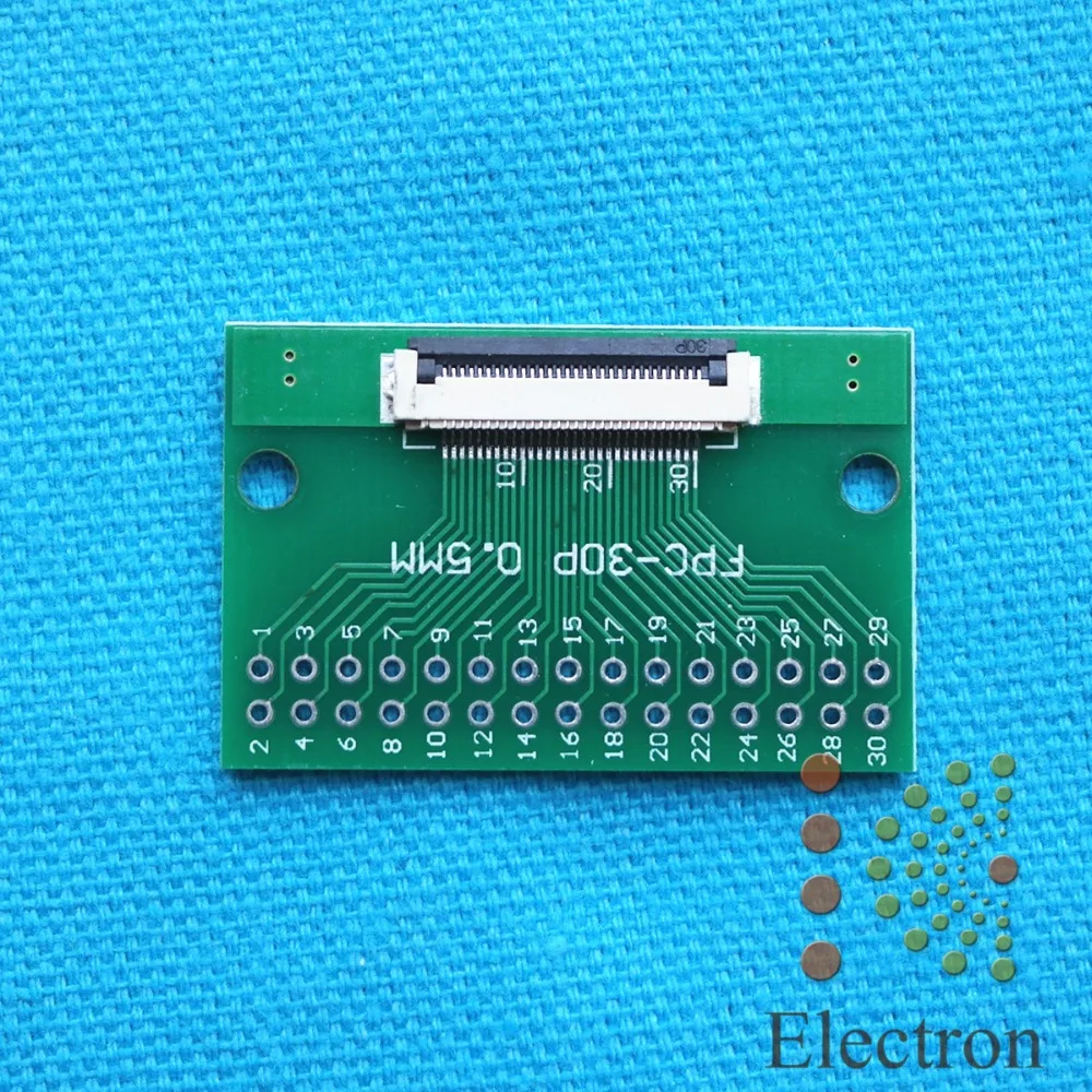 2 шт./лот 30P FFC FPC Адаптер 0 5 мм/1 мм Шаг w/0 откидная крышка до 54 30Pin плоский кабель