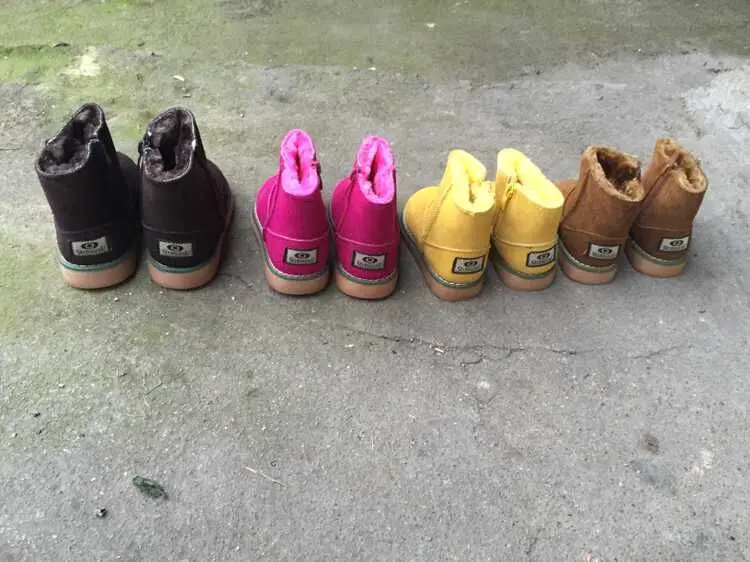 Новинка Зимние сапоги для девочек Обувь с хлопковой подкладкой мальчиков