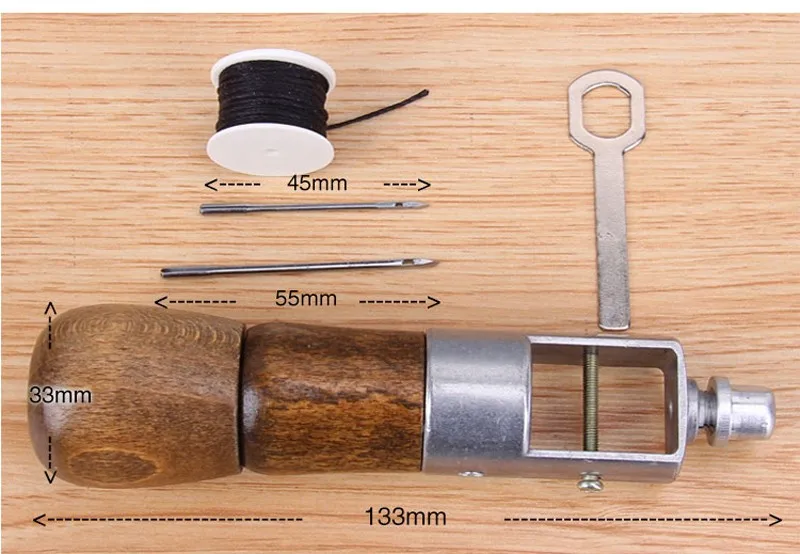 DIY инструмент для шитья кожи, ручная швейная машина, вощеная нить для кожи, краевой ремень со строчкой, полоски, инструменты для изготовления обуви