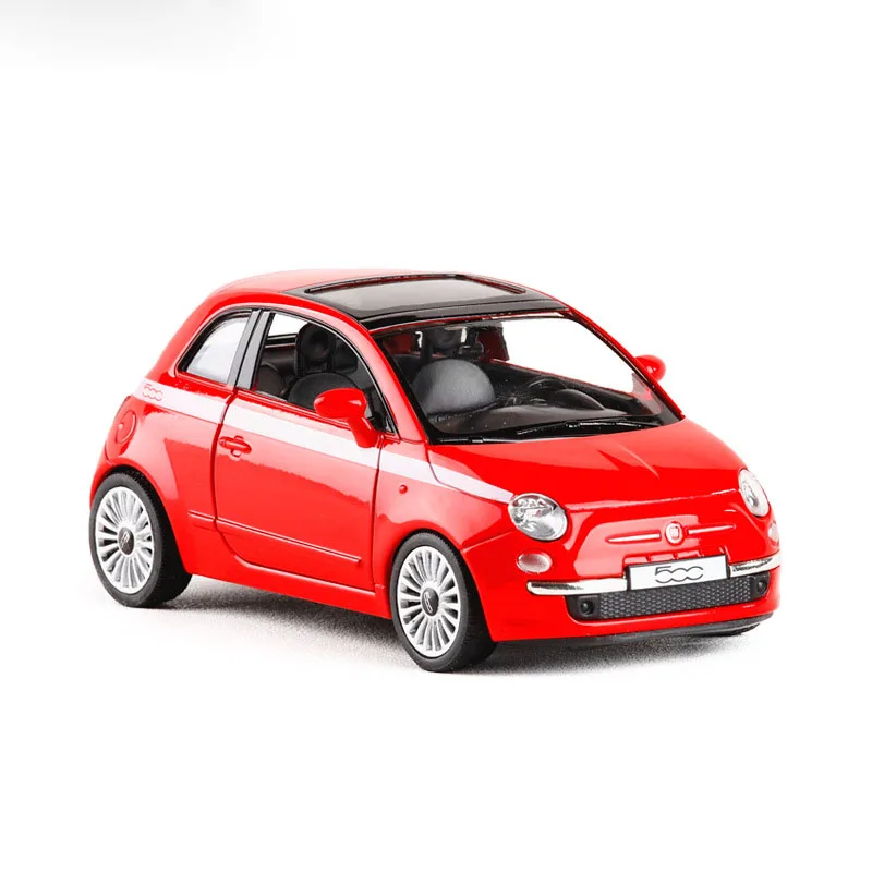 Фирменная новая высококлассная имитация RMZ City 1:28 металлическая модель FIAT 500 литый