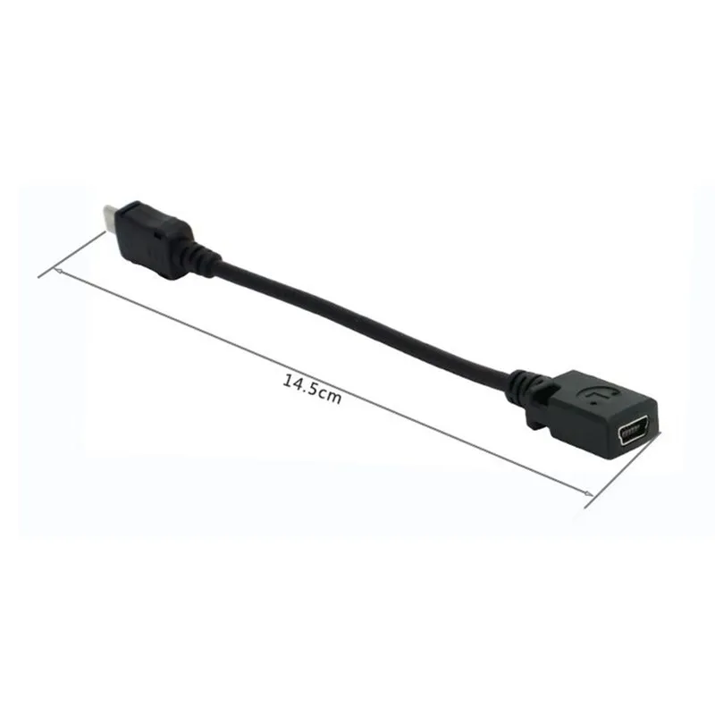 10 см мини USB разъем мама к Micro папа кабель передачи данных для телефонов MP3 MP4 0 1 м