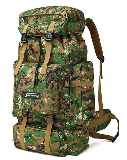 70L тактическая Сумка Molle военный рюкзак для альпинизма мужские дорожные уличные спортивные сумки рюкзаки для пешего туризма охоты кемпинга Рюкзак - Цвет: Jungle digital