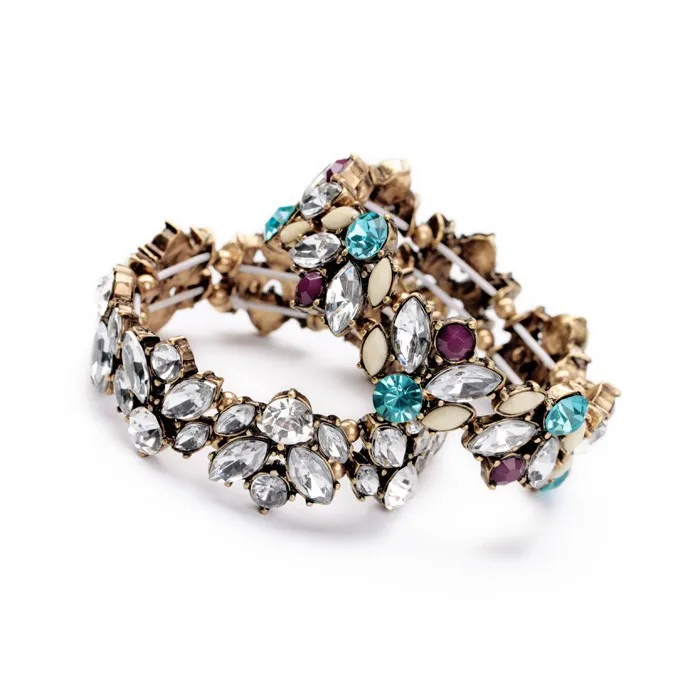 Joolim ясно красочные Друза браслет Для женщин браслет Дизайн Jewelry Никель и свинец