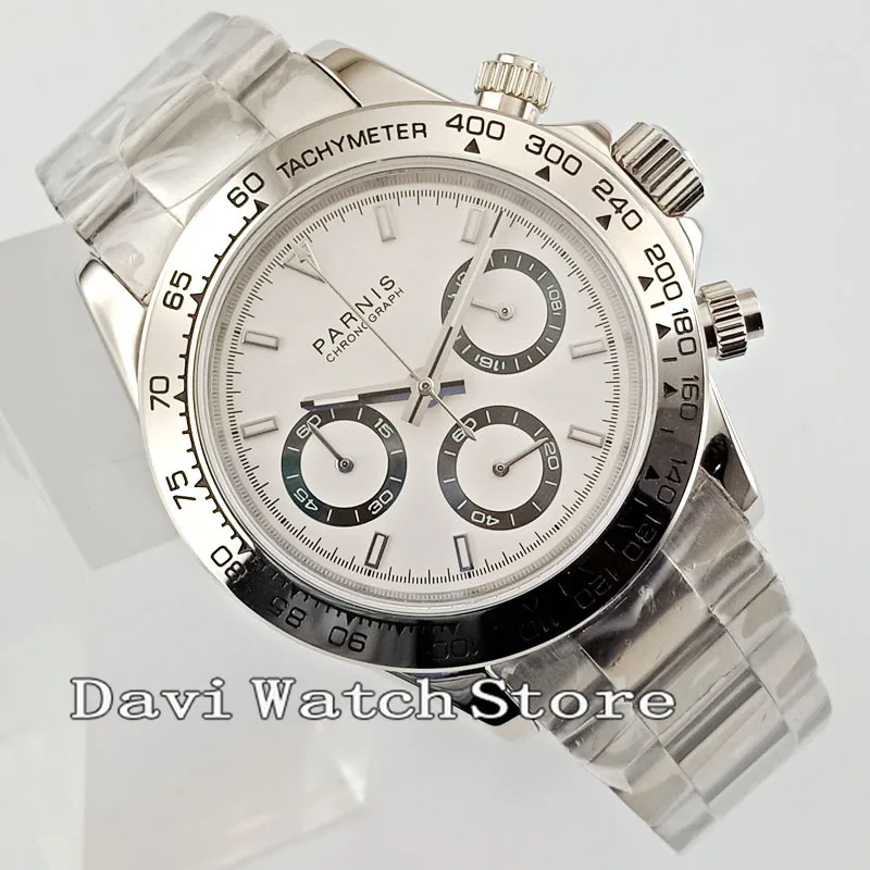 39 мм серебристый ремешок новый продукт мужские кварцевые часы с датчиком