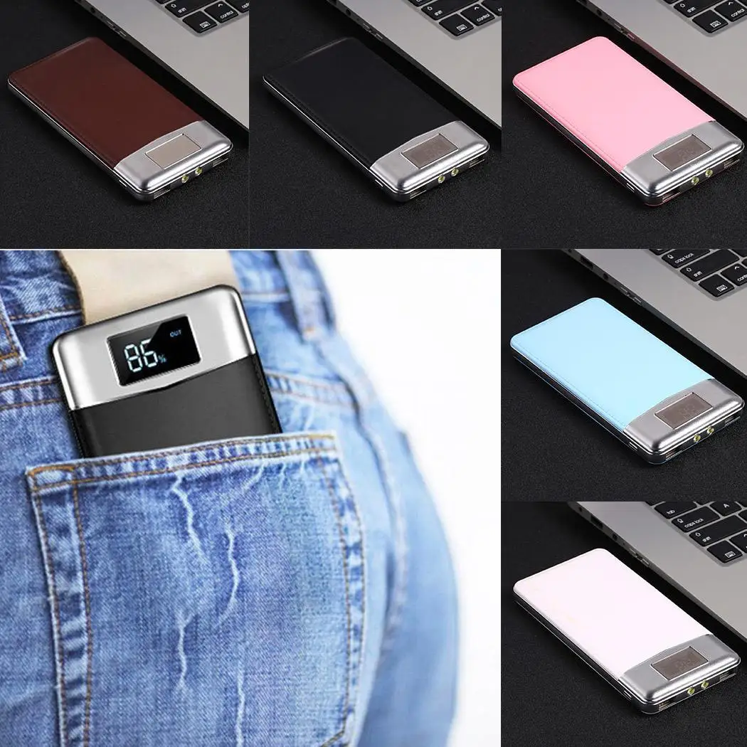 20000 мАч портативный внешний аккумулятор с двумя usb портами внешнее литий