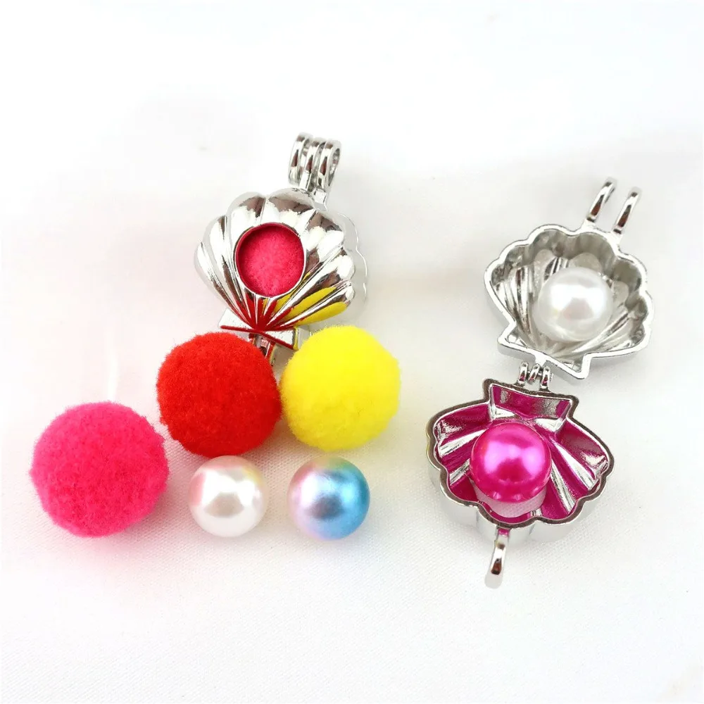 Insect Sun Infinity Snowflake Flower Beads Pearl Cage Necklace Aroma Locket Pendant 50cm Steel Chain Women Gift | Украшения и