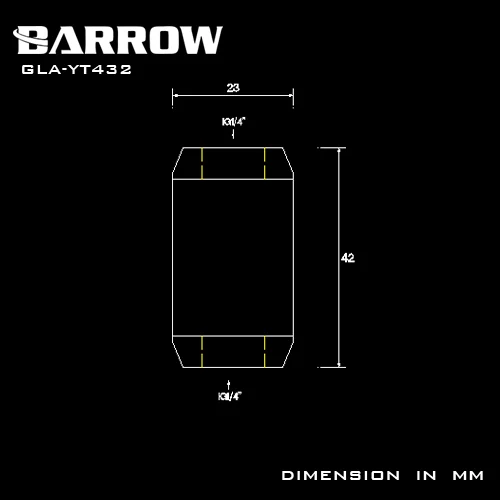 Барроу G1/4 система охлаждения выделенная двойная спираль шаблон соединитель