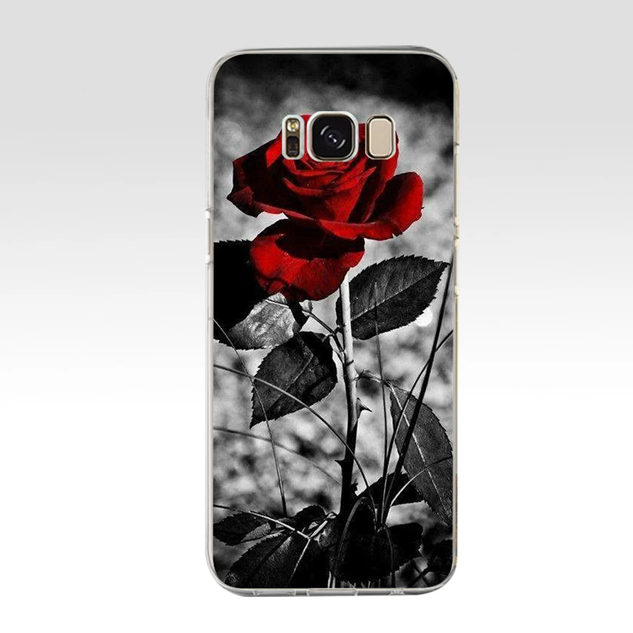 4 12 г красивый сад красные розы цветы Мягкий ТПУ силиконовый чехол для samsung Galaxy s6 s6 edge s8 s9 plus чехол - Цвет: 4