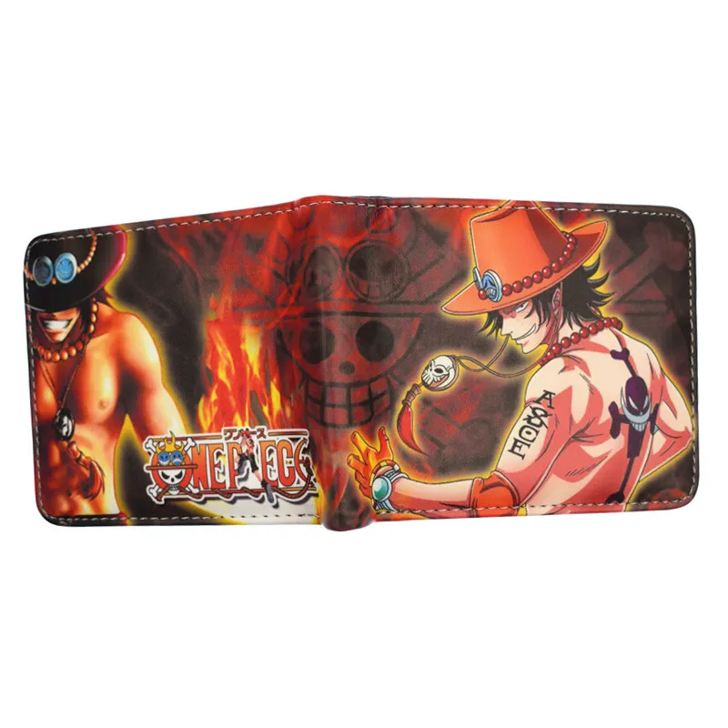 PU короткий кошелек цельный Luffy Law Ace аниме-кошелек для молодых с держатель для карт кошелек для монет - Цвет: YM121116