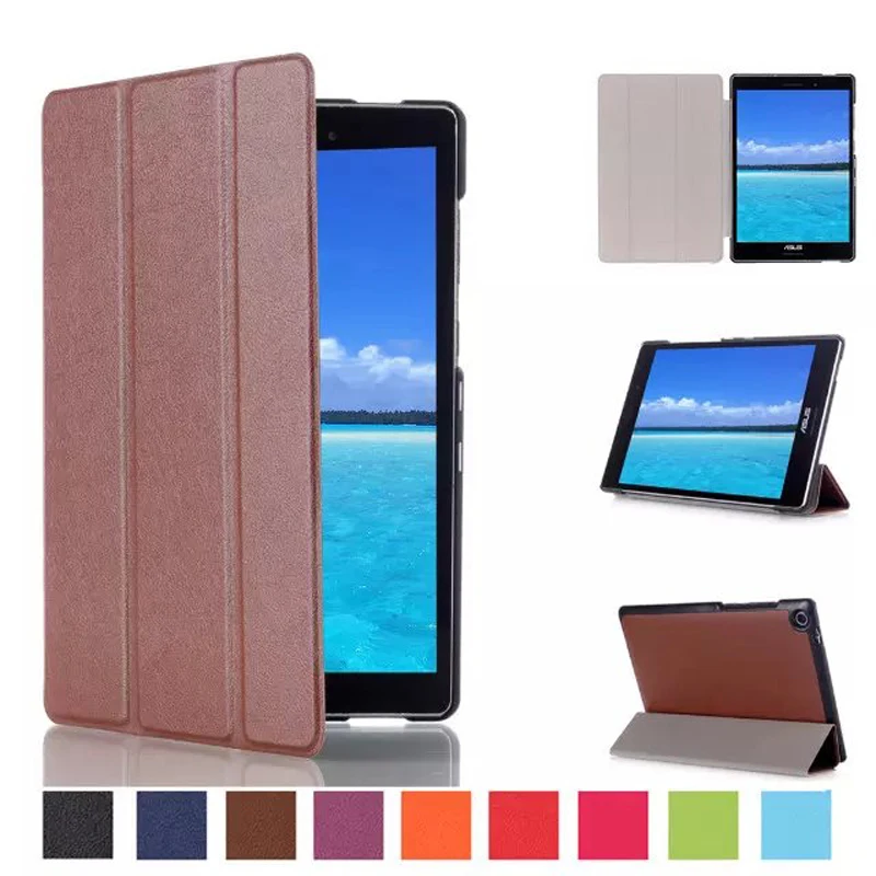 Ультратонкий чехол книжка из искусственной кожи с подставкой для ASUS Zenpad S 8 0 Z580