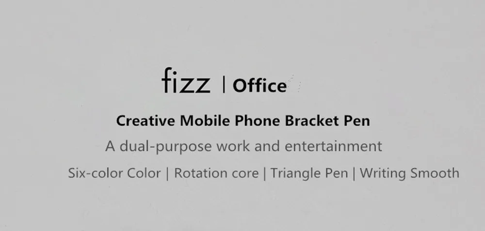 Гелевая ручка Xiaomi Mijia Fizz, держатель для телефона, гелевая ручка 0,5 мм, черная сменная функциональная ручка, 6 цветов для офиса и школы