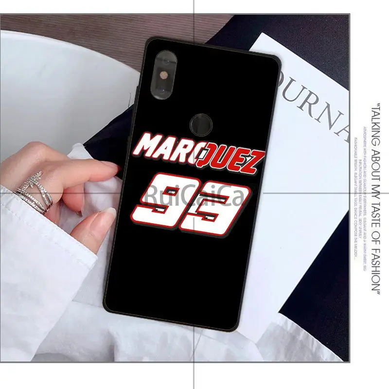 Ruicaica toalha Mark marquez мм 93 Мягкий силиконовый чехол для телефона из ТПУ Redmi 5 plus Note Xiaomi Mi 6