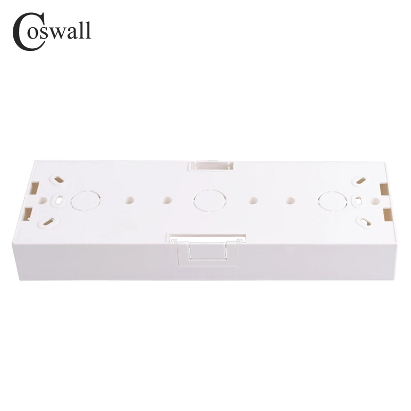 Coswall внешняя Монтажная коробка 258 мм* 86 мм* 34 мм для 86 типа тройных выключателей или розеток применяется для любого положения поверхности стены