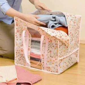 

Ferimo 3pcs Mu Hui rose flower clothing storage bag finishing bag 50L