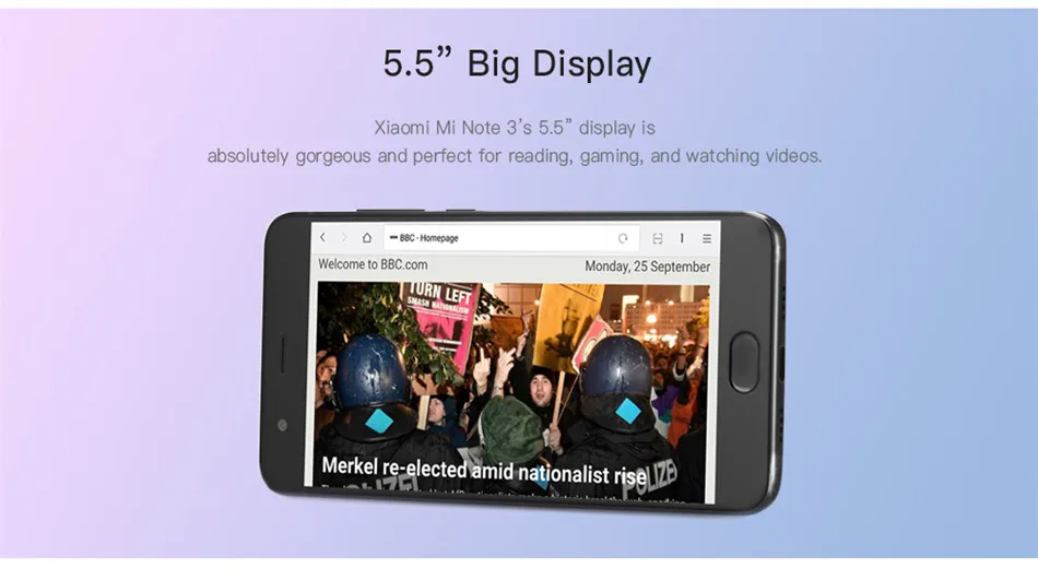 Глобальный Встроенная память Xiaomi Mi Note 3 смартфон 6 ГБ 128 Snapdragon 660 NFC 12MP+ 12MP двойной Камера 4 боковых изогнутых Стекло мобильного телефона