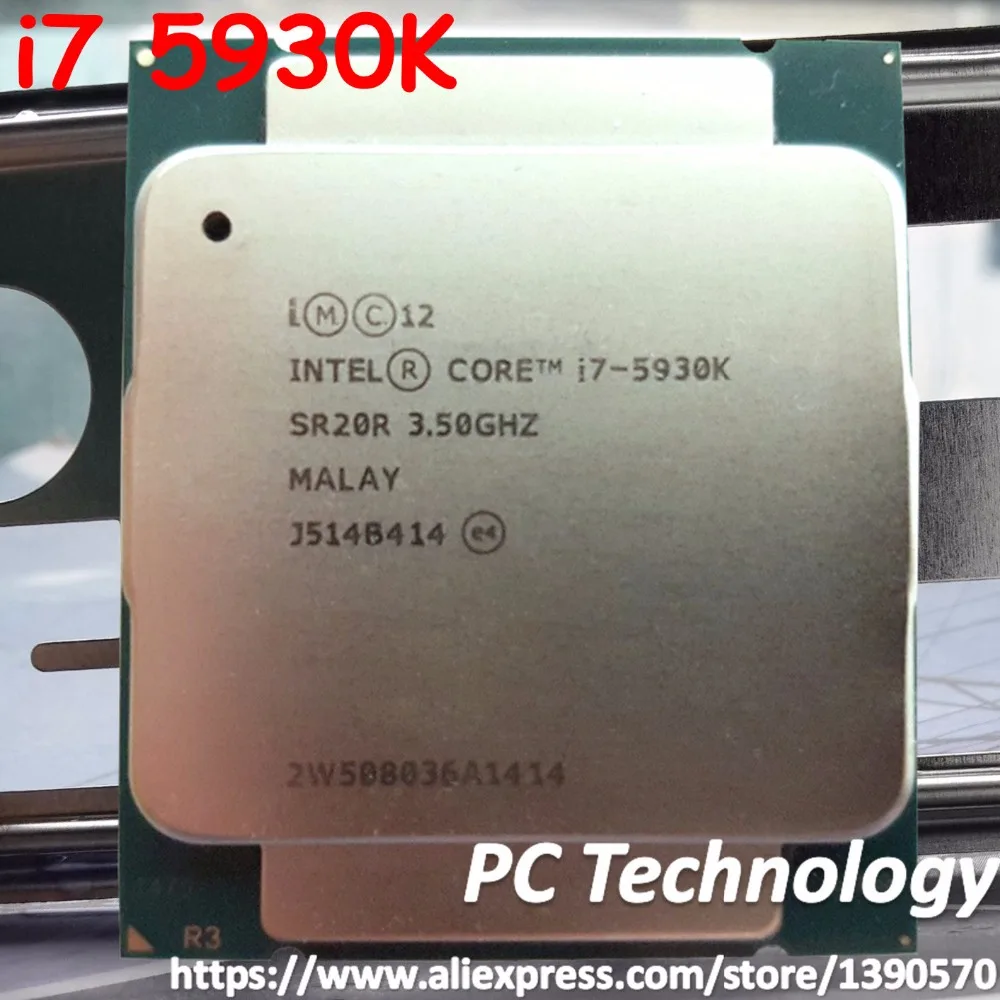 Processador Intel Core Original I75930k 3.5ghz 15mb Núcleos Lga20113 Cpu i7 5930k Melhor Que i7 6800k