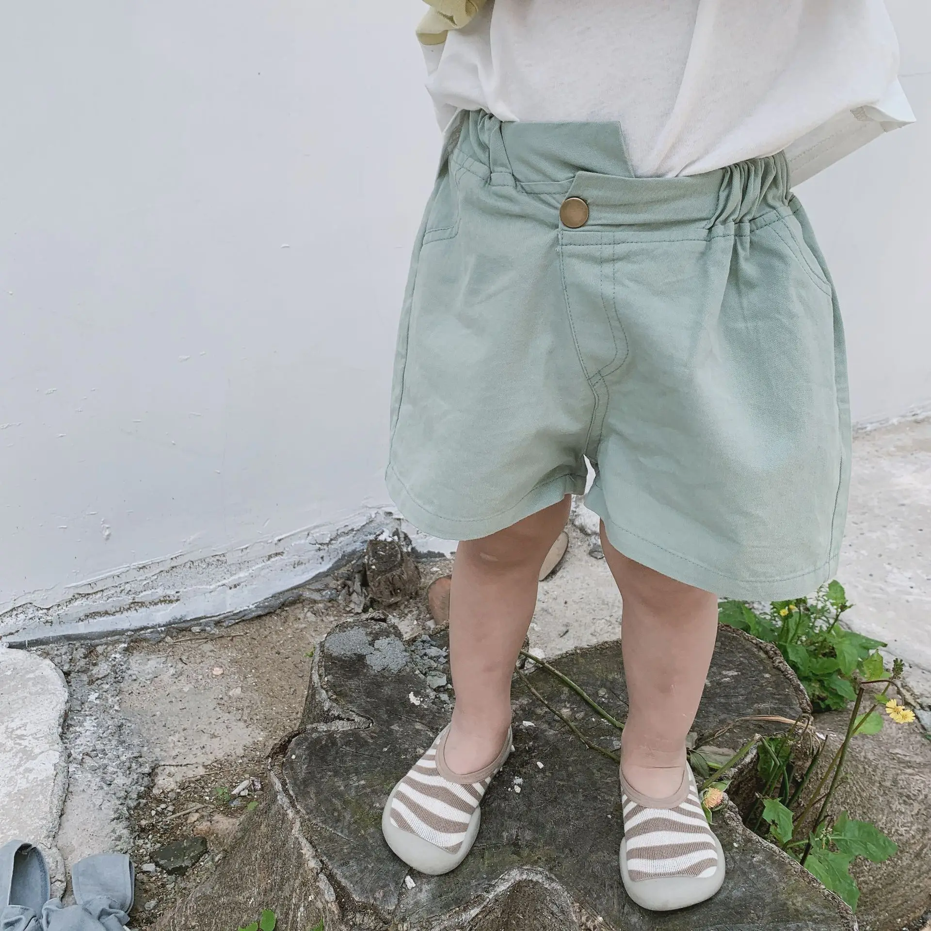 Summer boys girls fashion simple solid color shorts Korean style kids 4 colors all-match casual | Детская одежда и обувь