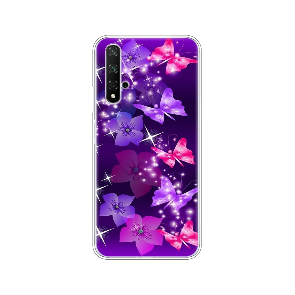 Чехол на Honor 20, силиконовый чехол на заднюю панель, чехол для телефона Huawei Honor 20 Pro Lite Honor20, YAL-L21, YAL-L41, роскошный мультяшный рисунок - Цвет: 34689