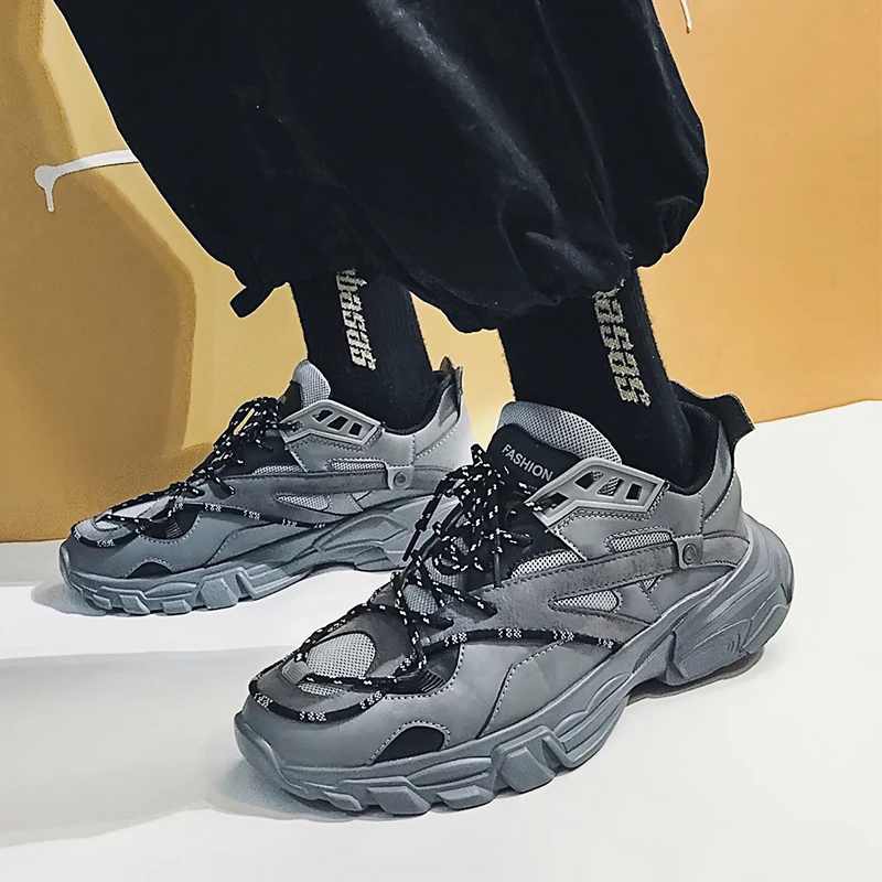 Мужские кроссовки Канье с перекрестными ремешками легкие дышащие в винтажном