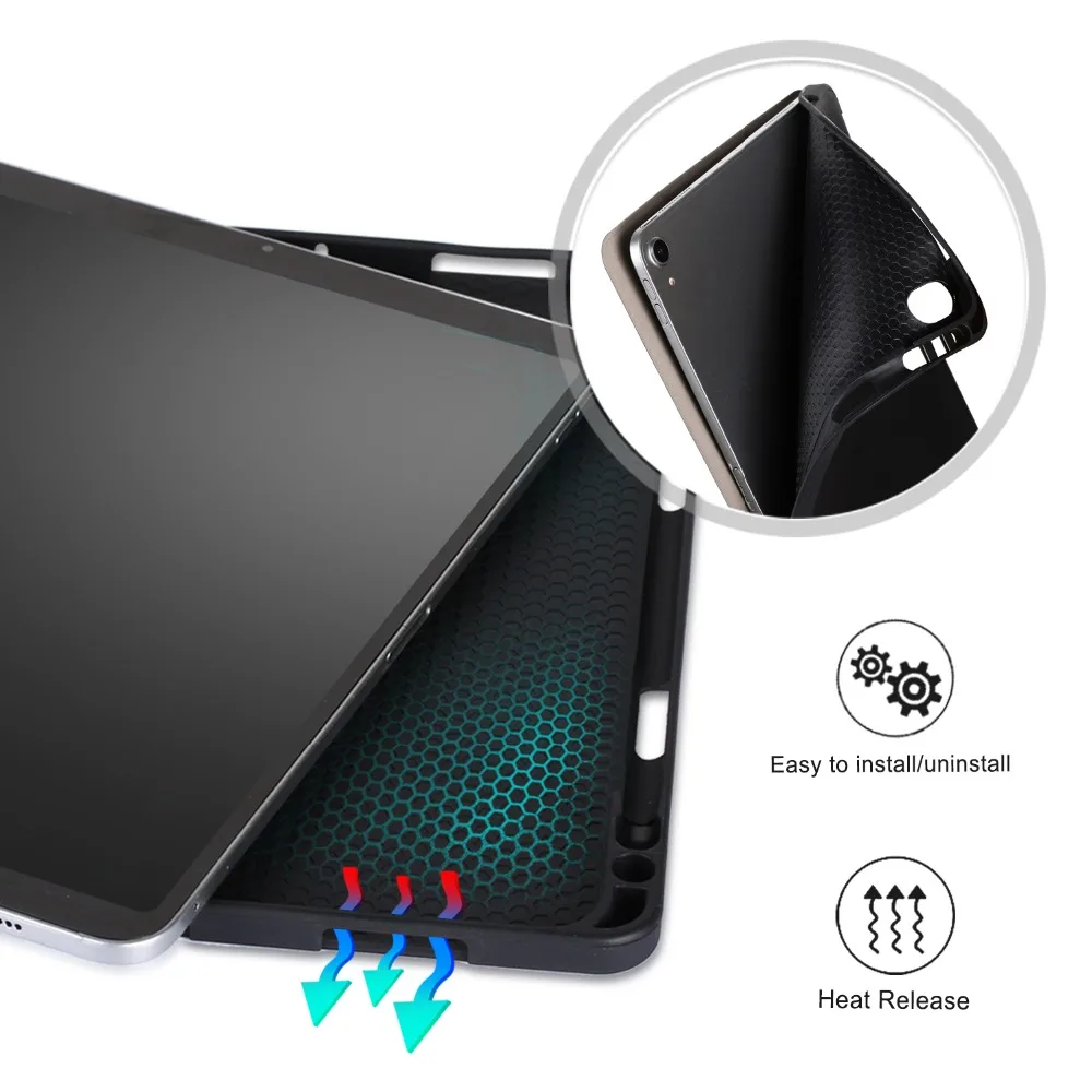 Кожаный флип-чехол с держателем для ручки iPad Pro 11 ''Smart Wake Sleep Cover 11'' чехол