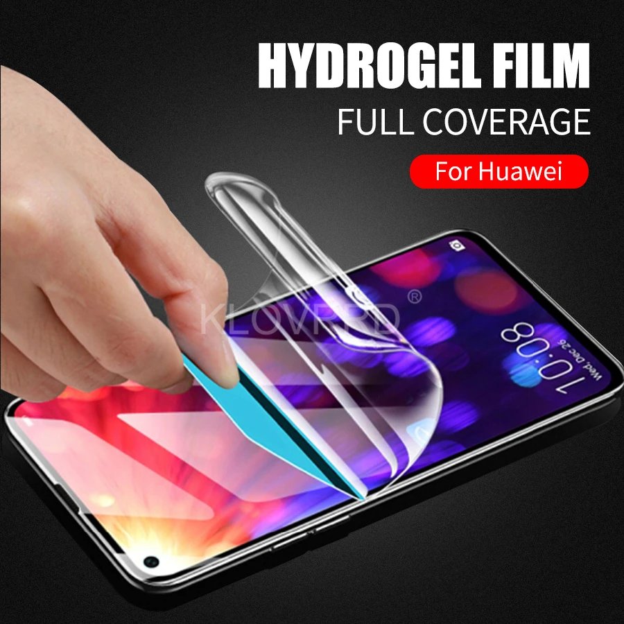 Защитная пленка на весь экран для huawei mate 20 10 pro honor v9 8 9 p9 p8 lite, Гидрогелевая пленка, ТПУ, силиконовая защитная наклейка