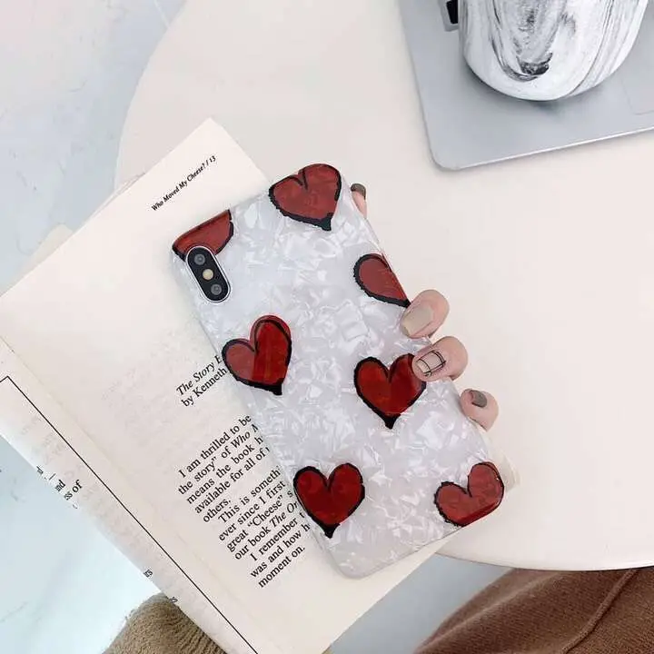 Oryksz для iPhone X XR XS Max Симпатичные тапочки с узором в виде сердца рисунком