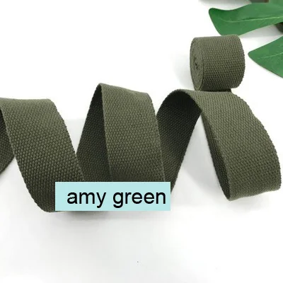 amy green 50 мм(") холщовая тесьма 5 метров длина Тяжелая холщовая тесьма ремень Belting сумка лента для DIY сумка для багажа красочные - Цвет: amy green