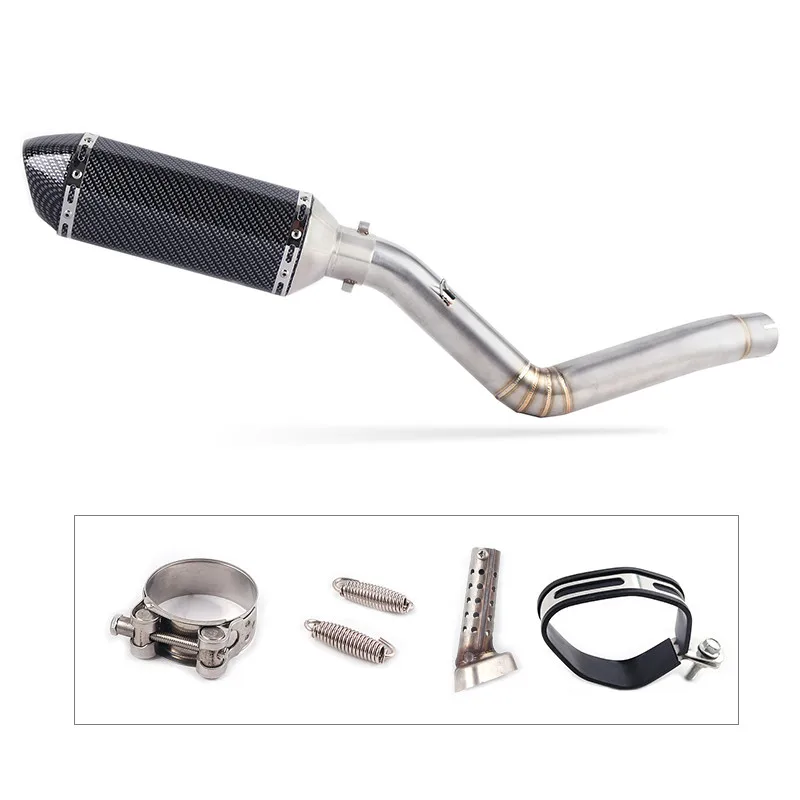 TRK502 мотоциклетная глушитель труба Akrapovic гоночная полная выхлопная система средняя Соединительная труба без шнуровки для Бенелли TRK 502 дБ-убийца