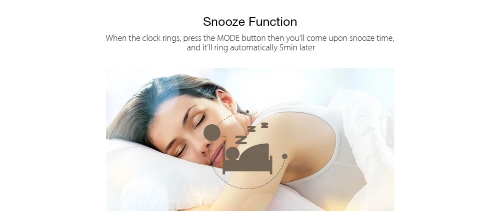 Современные настольные часы, светодиодный цифровой будильник, 24/12-Hour Snooze Night Mute Mode, регулируемая яркость, настольные настенные часы для дома, распродажа