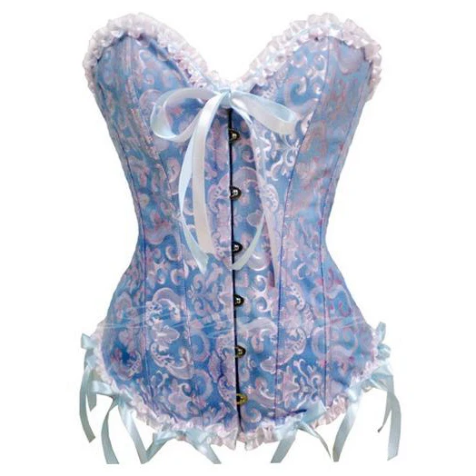 Белый черный синий красный Pushup Overbust Корсет Бюстье платье белье размеры s m l xl 2XL