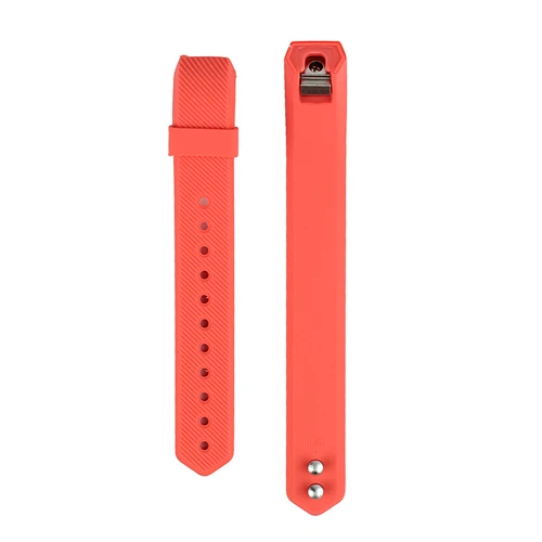 rose red Регулируемые сменные полосы для fitbit Ace/Alta HR, 15 цветов на выбор, с металлической застежкой и ультратонким противоскользящим кольцом - Цвет: rose red