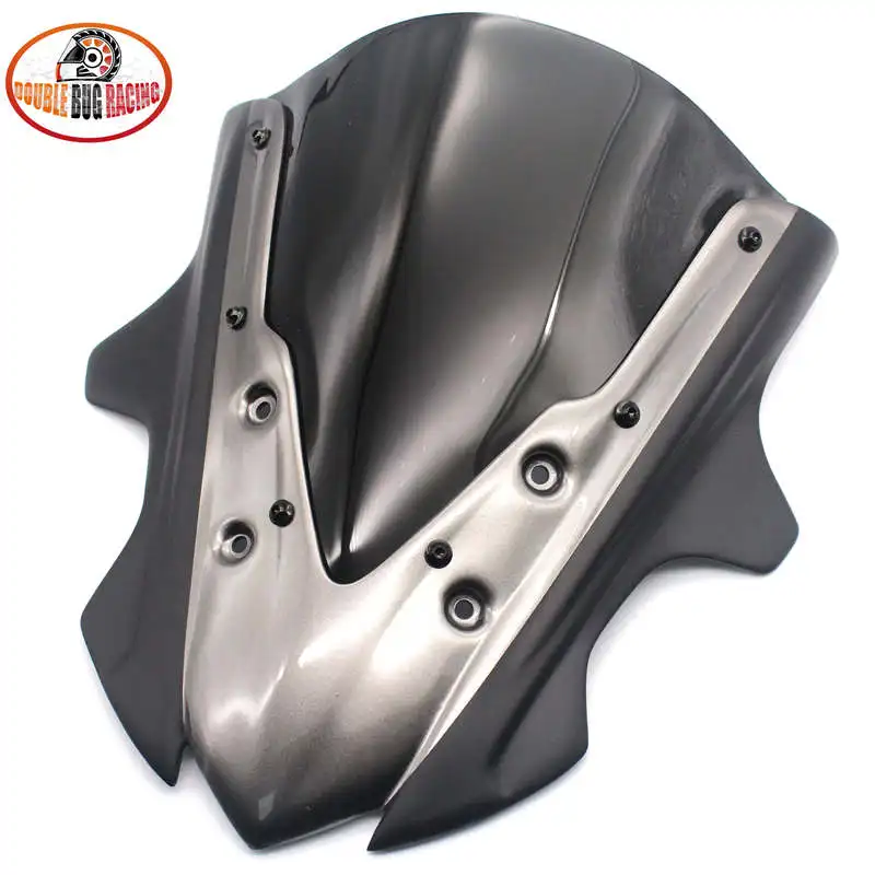 gray black Мотоцикла Viser козырек ветрового стекла дефлектор ветрового стекла для HONDA CBR650F CBR-650F- CBR 650 F - Цвет: gray black