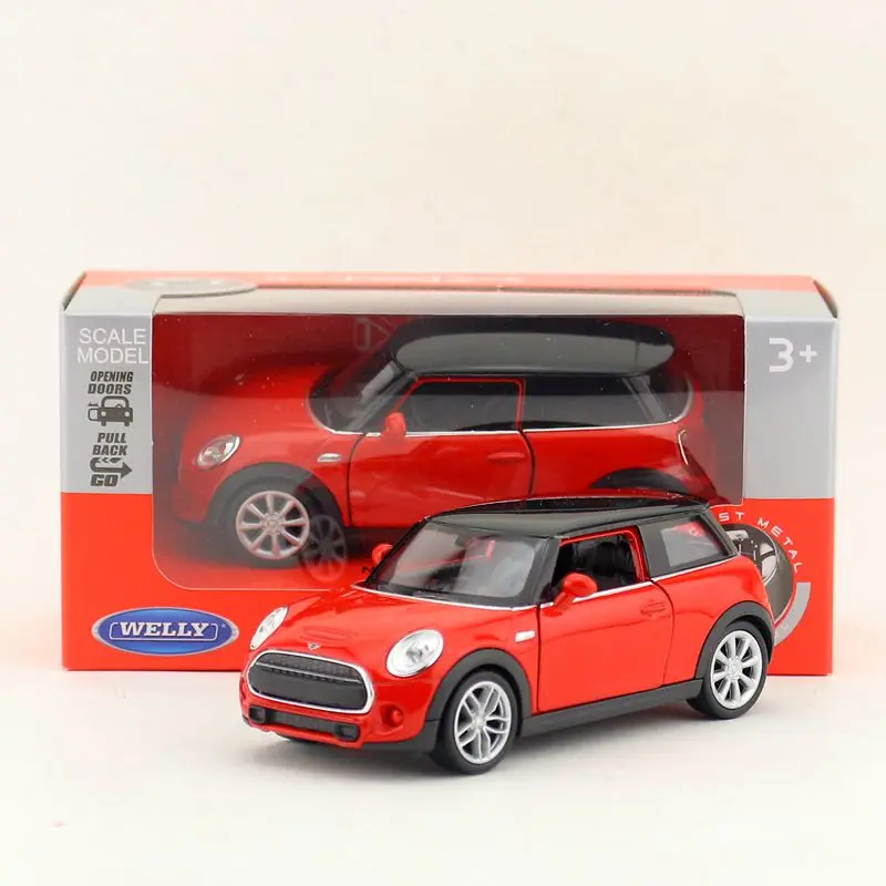 WELLY 1/36 масштаб MINI COOPER HATCH литье под давлением металлическая модель автомобиля игрушка для подарка/детей/коллекции
